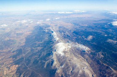 İspanya 'da Sierra Nevada' nın hava manzarası