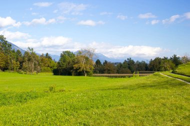 Julian Alps - Slovenya Bled Gölü çevresindeki panorama