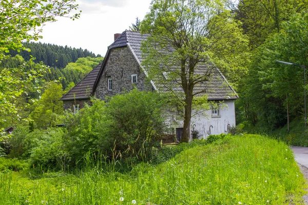 ドイツのベルギッシュ土地 家のある風景 — ストック写真