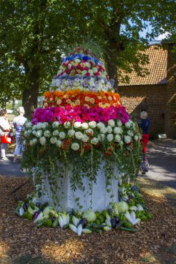 Lottum Hollanda - 11 Ağustos 2018: Gül Festivali 2018