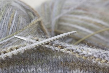 yün iplik ve iğne. dikiş aksesuarları.