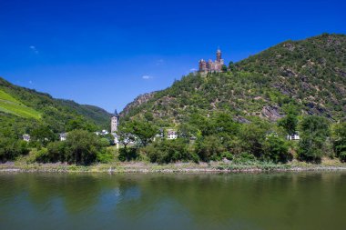 Maus Kalesi (Sankt Goarshausen 'in bir kısmı), Ren Vadisi, Rhineland-Palatinate, Almanya