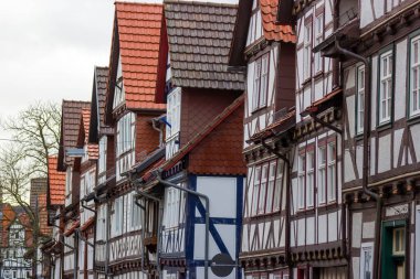 Almanya 'nın Werra Vadisi' ndeki Bad Sooden Allendorf 'taki resim evi Hessen.