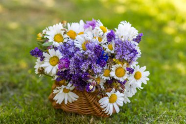 Sepetteki kır çiçekleri - yaz zamanı
