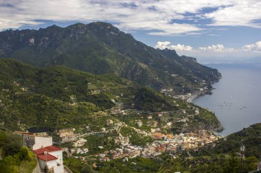 Amalfi Coast panorama, Campania, İtalya