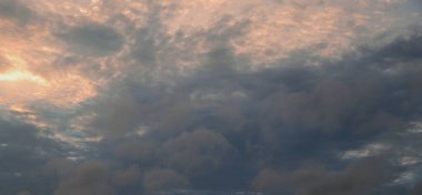 Background of colorful sky concept Dramatic sunset with twilight color sky and clouds