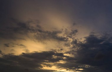 sunset warm sky bakground