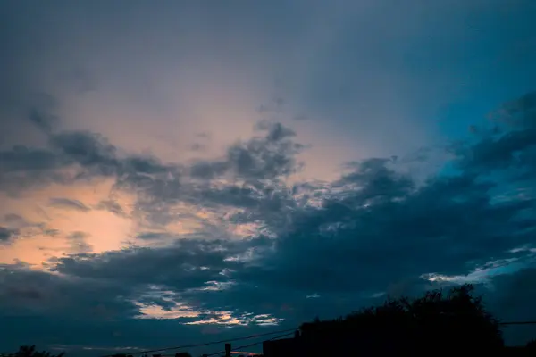 blue tone sky baground