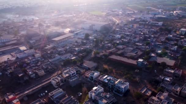 空中ドローンによるベストシティスカイラインの眺め — ストック動画