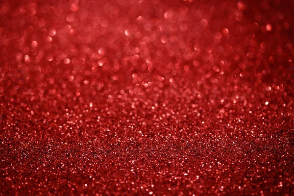 Luces Rojas Abstractas Desenfocadas Glitter Fondo Navidad — Foto de Stock