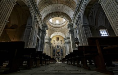 Agustinas Recoletas Manastırı Kilisesi. Günahsız gebeliğin Katolik kilisesine inanılmaz bir bakış açısı. Salamanca, İspanya