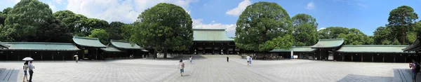 Πανοραμική Θέα Του Ιερού Meiji Jingu Στην Πόλη Του Τόκιο — Φωτογραφία Αρχείου