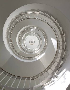Spiral merdivenlerin üst görüntüsü