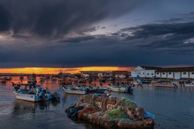 Balık limanı. Ila Cristina, huelva, İspanya