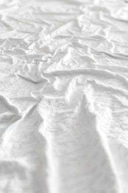 Çok rahat beyaz yatak örtüsü arka planı