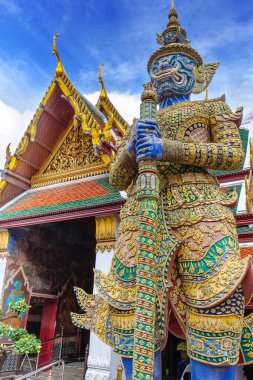 iblis Guardian'daki wat phra kaew, Tapınağı emerald buddha, bangkok, Tayland