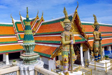 iblis Guardian'daki wat phra kaew, Tapınağı emerald buddha, bangkok, Tayland