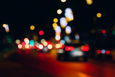 Soyut Gece trafik ışıkları 