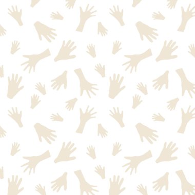 Mağara Boyası Kusursuz Desen. El resimleri arka plan.