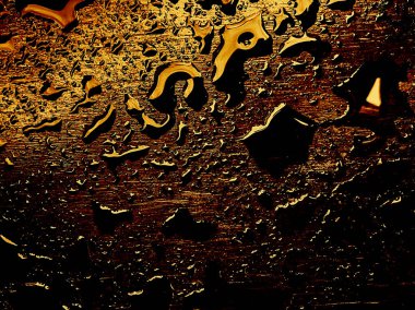 Su damlaları. Doku tazeleniyor