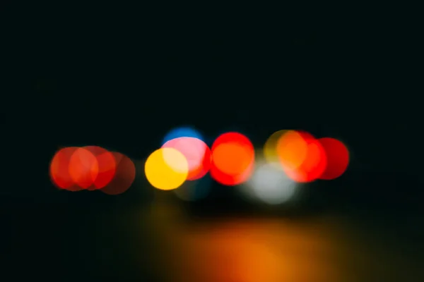 抽象的城市夜景灯景 — 图库照片