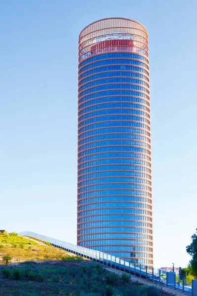 Moderna Kontor Skyskrapa Kommersiella Distrikt — Stockfoto