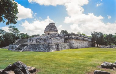 El Caracol (Salyangoz), Gözlemevi, Chichen Itza, Yucatan, Meksika, Kuzey Amerika