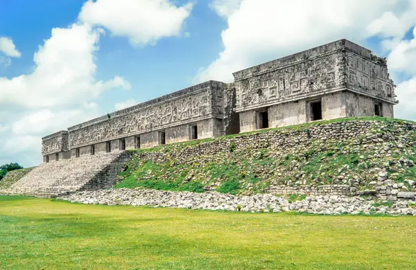 Uxmal Archeogical Site Mayan Governor Palace Uxmal Mexic — Stock Photo, Image
