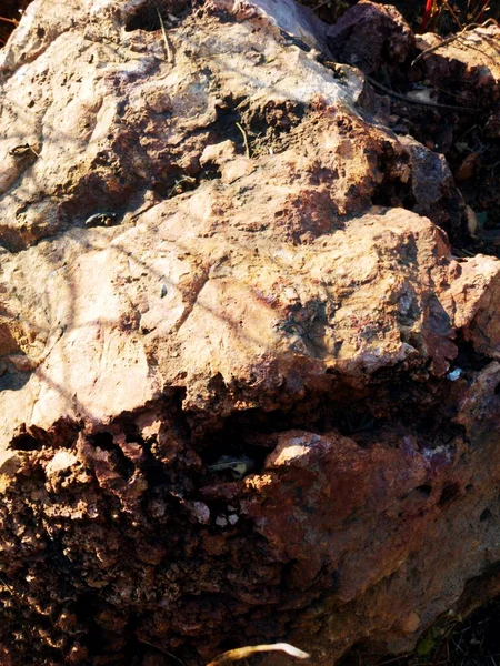 Close Pile Dry Soil — Stock Photo, Image