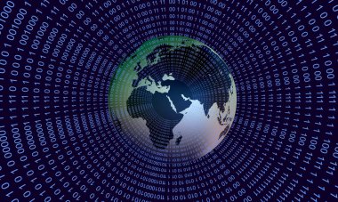 soyut arkaplan resmi, internet konsepti, soyut bilgisayar