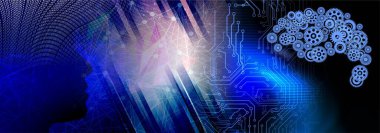 Teknoloji arka plan dünya bağlantıları, zaman yönetimi, ikili kodlama siber güvenlik, yüksek teknoloji dişli teknoloji geçmişi. Küresel dijital teknoloji kavramı. Soyut vektör çizimi. Yüksek teknoloji dişli teknoloji geçmişi var.. 