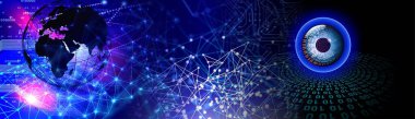 Teknoloji arka plan dünya bağlantıları, zaman yönetimi, ikili kodlama siber güvenlik, yüksek teknoloji dişli teknoloji geçmişi. Küresel dijital teknoloji kavramı. Soyut vektör çizimi. Yüksek teknoloji dişli teknoloji geçmişi var.. 