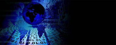 Teknoloji arka plan dünya bağlantıları, zaman yönetimi, ikili kodlama siber güvenlik, yüksek teknoloji dişli teknoloji geçmişi. Küresel dijital teknoloji kavramı. Soyut vektör çizimi. Yüksek teknoloji dişli teknoloji geçmişi var.. 