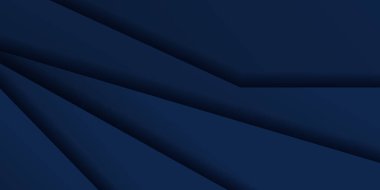 soyut koyu mavi kağıt ve örtüşen dalga eğrisi çizgisi modern web sitesi banner tasarım vektör arkaplanı