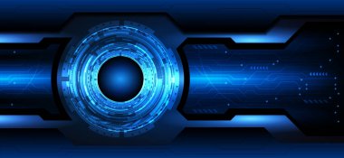 Devre kartı Soyut Modern ve Çember Fütüristik Bilim Teknolojisi Hi Tech İletişim Dijital Arkaplan Çizimi