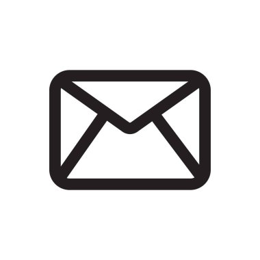 Posta logo vektör şablonu simgesi