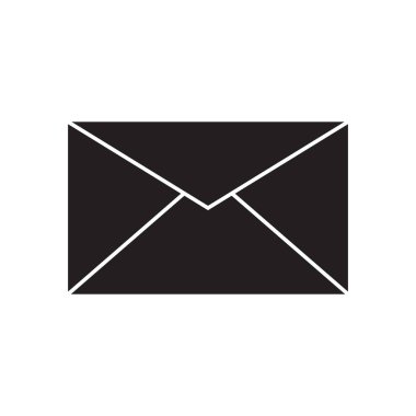 Posta logo vektör şablonu simgesi