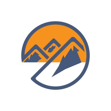 Dağ simgesi Logo İş Şablonu Vektörü