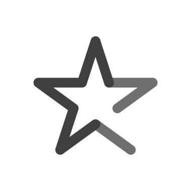 Yıldız Logo Vektör Şablonu Simge Çizim Tasarımı