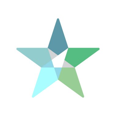 Yıldız Logo Vektör Şablonu Simge Çizim Tasarımı