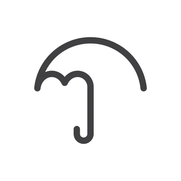 Umbrella Logotipo Vetor Ícone Modelo Ilustração Design —  Vetores de Stock