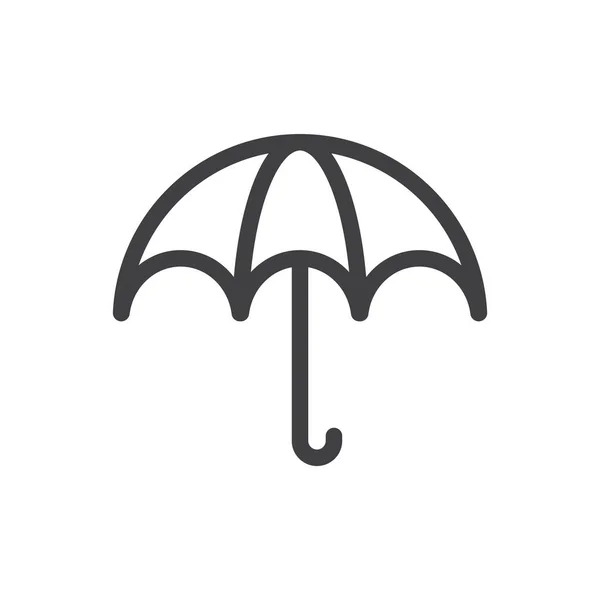 Šablona Vektoru Loga Deštníku Návrh Ilustrace — Stockový vektor