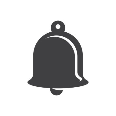 Noel çan simgesi şablonu vektör çizimi tasarımı