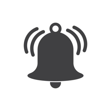 Noel çan simgesi şablonu vektör çizimi tasarımı