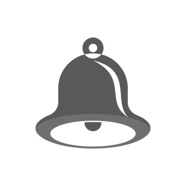 Noel çan simgesi şablonu vektör çizimi tasarımı