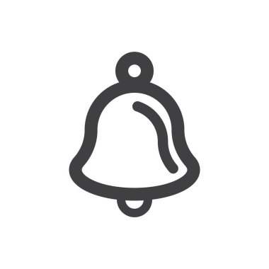 Noel çan simgesi şablonu vektör çizimi tasarımı