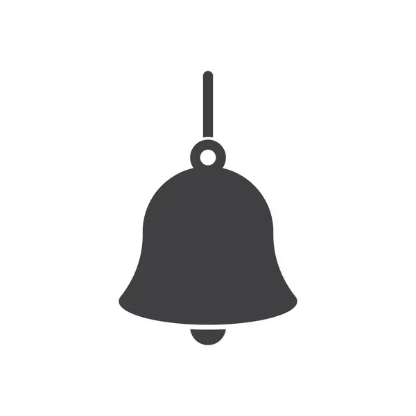 Christmas Bell Icon Template Vector Illustration Design — Stock Vector