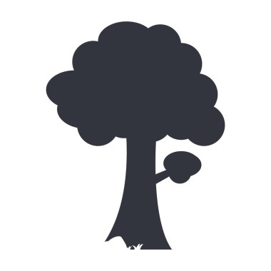 Ağaç logosu vektör çizimi