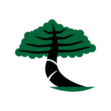 Ağaç logosu vektör çizimi