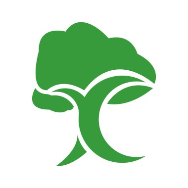 Ağaç logosu vektör çizimi